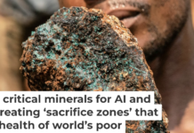 An artisanal miner holds a cobalt stone at a mine near Kolwezi, Congo, in 2022. About 20,000 people work there among toxic materials. Junior Kannah/AFP via Getty Images
